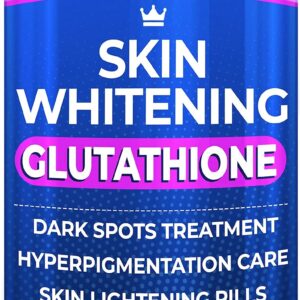 Glutathione Whitening Pills - 120 Capsules 2000mg Glutathione - Effective Skin Lightening Supplement - Dark Spots, Melasma & Acne Scar Remover, Hyperpigmentation Treatment - Anti-Aging Antioxidant