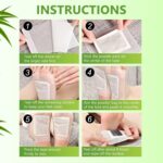 Sefudun 20PCS Natural Bamboo Ginger Powder Foot Pads for Foot Care, Deep Cleansing, Relaxation, Sleep Aid