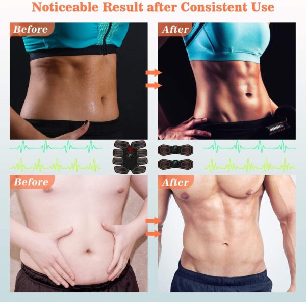 Abs Stimulator Military Grade, Vital Flex Core Ab Stimulator Military Grade, MHD TENS - Ab Stimulator and for Easy Abs Muscle Stimulation and Muscle Activation, Ideal Home Gym Device,Unisex