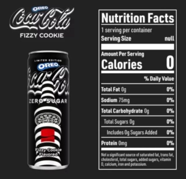 Coca-Cola Zero Sugar OREO Limited Edition Creations 12 oz Can - Brand New Sealed