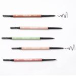 Eyebrow Pencil Brown, Ultra Slim Micro Eyebrow Filler Pen with Spoolie, Waterproof Precision Brow Pencil with Double Head for Brow Laminaion, Create Flawless & Natural Brows, Chestnut, YES.EYE DO