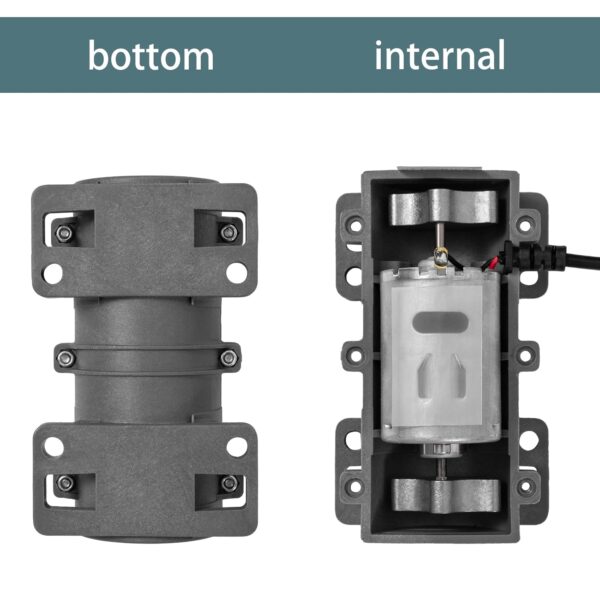 12V Rotary Vibration Motor, 3800RPM Vibrating Motor with Speed Controller, Adjustable Power Supply for Electric Massage Chair, Bed, Sieve, Shaker and More Vibrators