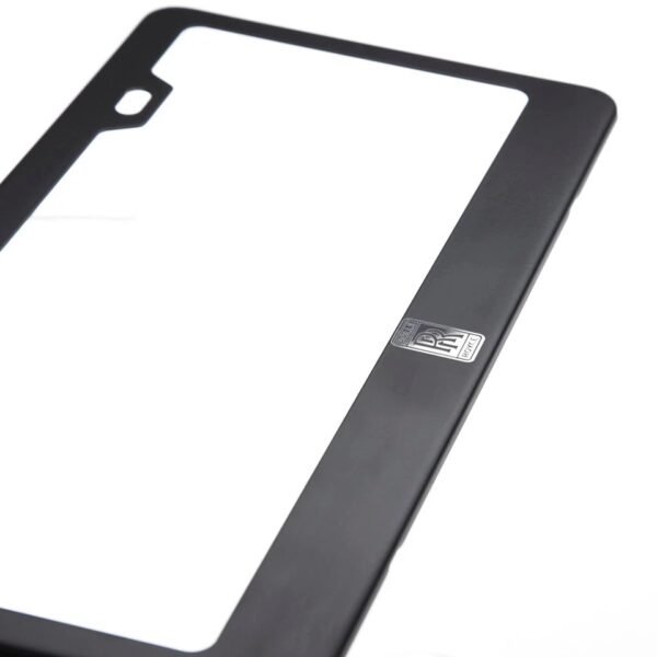 For Rolls Royce License Plate Frame Matte Black w/Chrome Logo Engraved Stainless