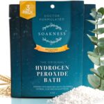 Hydrogen Peroxide Epsom Salt Bath Soak - USA-Made – Patented Bath Salts, Muscle Recovery, & Skin Detoxification – Magnesium Salts for Bathing - Doctor Formulated Pure Epsom Salt (3-Pack)