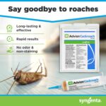 Advion Cockroach Gel Bait, 4 Tubes x 30-Grams, 4 Plunger and 4 Tips, German Roach Insect Pest Control, Indoor and Outdoor Use, Roach Killer Gel for American, German and Other Major Cockroach Species
