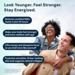 HPN NAD3 Clinical NAD+ Booster, Cellular Health & Natural Energy - NAD Supplement for Healthy Aging, Metabolic Support, NRF2 & Longevity, Nicotinamide Riboside & NMN Alternative, 60ct, 30-Day Supply