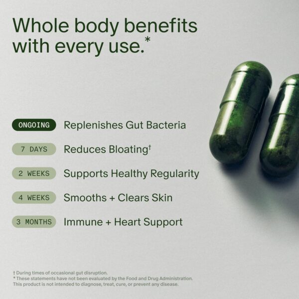 Seed DS-01 Daily Synbiotic - Prebiotic and Probiotic for Women & Men - Digestive Health, Gut Health, Immune Support, Bloating & Constipation Relief - Vegan & Shelf-Stable - 60 Capsules (30-Day Supply)