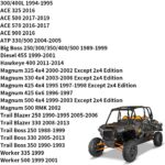 2 Pack Ball Joint & Bracket Kit for Big Boss Trail Boss Magnum Scrambler Ranger Sportsman 300 325 335 330 400 425 450 500 570 700 800