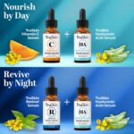TruSkin Face Serum Trio – Hyaluronic Acid, Vitamin C & Retinol Serum for Face – Anti Aging Skin Care Set for Women – Skincare for Bright, Smooth, Hydrated & Firmer-Looking Skin, 1 fl oz, 3 Bottles