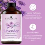 Handcraft Blends Lavender Essential Oil – Huge 4 Fl Oz – 100% Pure and Natural – Premium Grade Essential Oil for Diffuser and Aromatherapy, Skin, Massage, Candle and Soap Making Fragrance