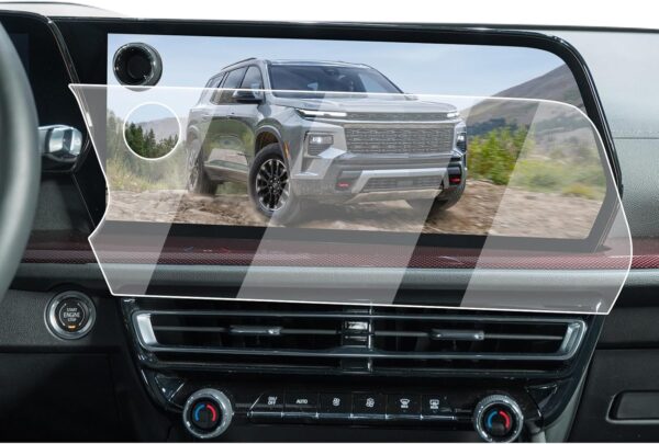 2026 Chevy Traverse Screen Protector - For 2024-2026 Chevy Traverse/Silverado EV 17.7-Inch Navigation Screen - 9H Hardness Tempered Glass HD Clear 2024-2026 Traverse Accessories Anti Fingerprints