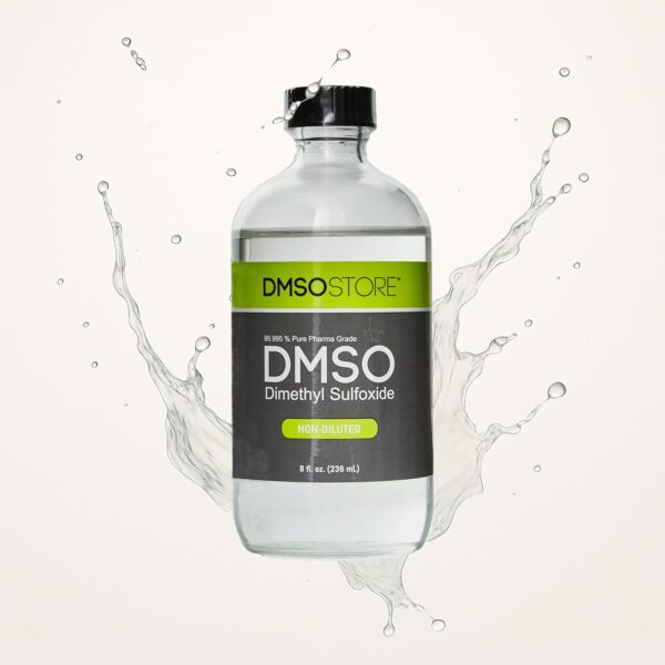 DMSO 8 oz. Glass Bottle Non-diluted 99.995% Pure Low Odor Pharma Grade Liquid Dimethyl Sulfoxide Super High Quality Made by DMSO Store