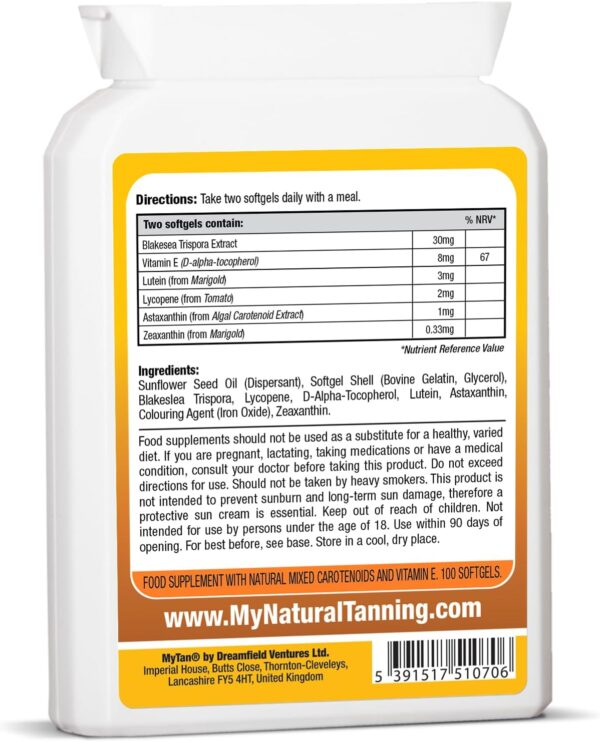 Bronze Tanning Pills Twin Pack | Sun Tan Supplement | Astaxanthin Lutein Lycopene | 14-Week Season Supply