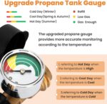 100 lb Propane Tank Gauge Adapter Converts POL LP Tank Valve to QCC1, Upgrade Propane Gauge for 100 lb Tank, POL to QCC1 Propane Tank Adapter for Heater, BBQ Gas Grill - Old to New Type,1 Pack
