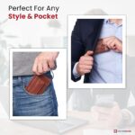 Alpine Swiss Harper Mens RFID Slim Money Clip Front Pocket Wallet Minimalist Leather ID Card Holder