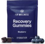 For Wellness Recovery Gummies Hydrate | Blueberry Electrolyte & Antioxidant Supplements for Hydration, Energy & Post-Workout Performance | Vegan, Non-GMO, 30 Count