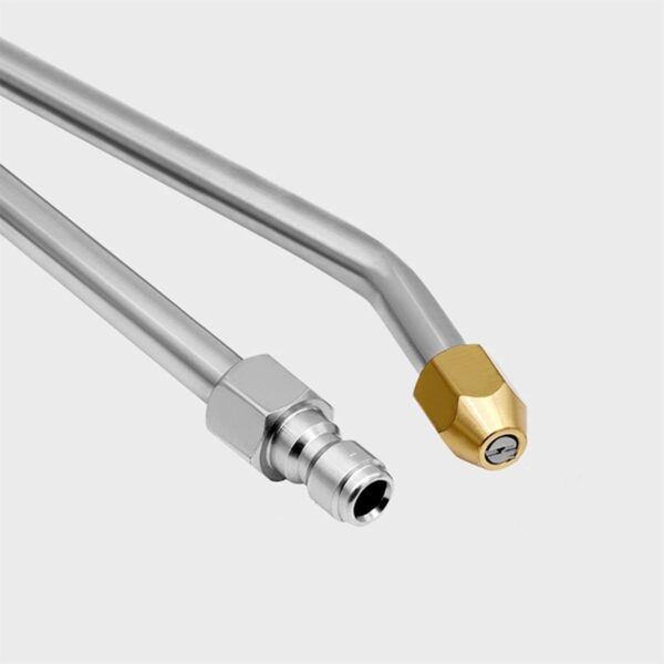 3X Pressure Washer Extension Wand Extension Rod 1/4" Quick Connect 90° 25° Curved Rod for Windows,Washing Fences,Car Cleaning