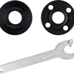 5" 5/8-11 Grinder Flange Angle Wrench Spanner Metal Lock Nut for Compatible with Dewalt Milwaukee Makita 193465-4 Bosch Black and Decker Ryobi