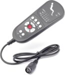 3 Pin Replacement Massage Function Remote Handset Controller for Recliner Lift Chair, Controls 1 Lifting Up/Down Motor 4 Sets of Vibration Motors 1 Heating Pad