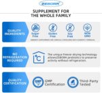 ZEBORA Probiotics for Men 100 Billion CFU - Probiotics for Digestive Health, Men's Probiotic Supplement, Prebiotics & Enzymes, for Prostate Health with Saw Palmetto | 90 Veg Capsules