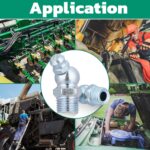 240PCS Grease Fittings Assortment,SAE & Metric Zerk Grease Fittings Straight 45 90 Degree with Wrench Kit(7-11mm) for Grease Gun