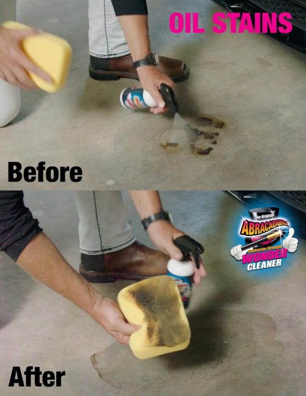 Abracadabra® Contractor Strength Wonder Cleaner - As Seen on TV - 16 fl oz - Gunk & Build up Remover - Removes Tar, Adhesives, Gum, Stickers, Sap, Oils & More on Most Surfaces - Better Stronger Faster