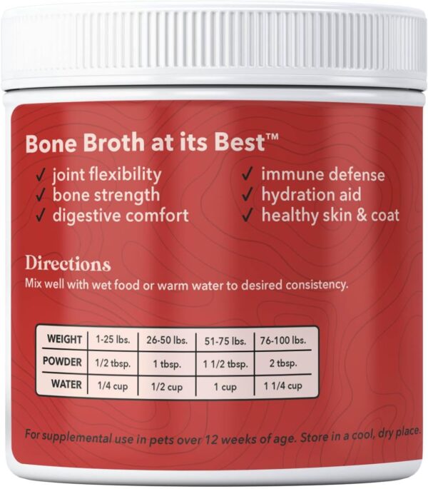 Wild Acre Premium Beef Bone Broth for Dogs – High Protein + Collagen Enhanced with Mushroom Blend for Strong Bones, Joint Flexibility, Digestive Comfort, and Immune Support - Natural Dog Food Topper