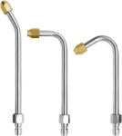 3X Pressure Washer Extension Wand Extension Rod 1/4" Quick Connect 90° 25° Curved Rod for Windows,Washing Fences,Car Cleaning