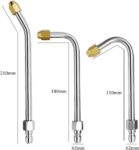 3X Pressure Washer Extension Wand Extension Rod 1/4" Quick Connect 90° 25° Curved Rod for Windows,Washing Fences,Car Cleaning