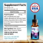 Lung Support Supplement Drops with Wild Mullein Leaf Extract for Lungs and Mucus Relief Support - 2 Fl oz