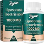 Vitamin E Tocotrienols - Liposomal Vitamin E Oil 1000mg, Highly Absorbable Delta Tocotrienol and Gamma Tocotrienol, 60 Softgels