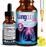 Lung Support Supplement Drops with Wild Mullein Leaf Extract for Lungs and Mucus Relief Support - 2 Fl oz