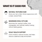 Earth Wave All Natural Tallow Hair Clay - Premium Hair Styling Clay - Organic Ingredients - Zero Toxins - American Made - Perfect for everyday use - Medium Hold & Natural Finish – 2.5 oz