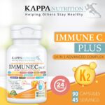 Quercetin 1,000mg, Vitamin C 1,000mg, Zinc 50mg, Vitamin D3 5,000iu, Selenium, Copper, Acerola, Ginger, Rutin, Bitter Orange, Rose Hips, Echinacea, Immune C Plus, 14 in 1 Immune C Plus (60 Count)