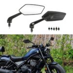 Pair Motorcycle Side Mirrors Rearview For Honda Rebel CMX 1100 250 300 450 500