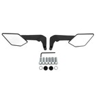 2X Black Motorcycle Adjustable Rearview Side Mirrors Rearview Wind Wing Mirror