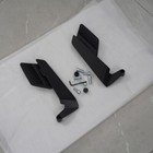 2X Black Motorcycle Adjustable Rearview Side Mirrors Rearview Wind Wing Mirror