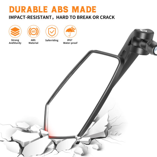 2PCS For Suzuki Boulevard C50 C50T C90 Black Motorcycle Rearview Side Mirrors US