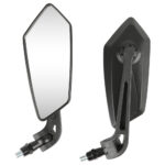 2PCS For Suzuki Boulevard C50 C50T C90 Black Motorcycle Rearview Side Mirrors US