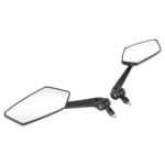 2PCS For Suzuki Boulevard C50 C50T C90 Black Motorcycle Rearview Side Mirrors US