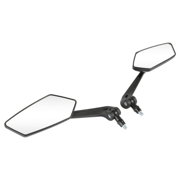 2PCS For Suzuki Boulevard C50 C50T C90 Black Motorcycle Rearview Side Mirrors US