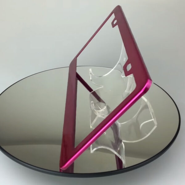 New Powder Coated Hot Pink Stainless Steel License Plate Frame Holder Bracket