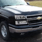 4PC LED BAR CHROME HEADLIGHTS FIT 03-07 CHEVY SILVERADO 1500 2500 3500 AVALANCHE