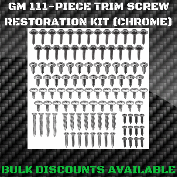 1982+ S10 S15 Pick Up Blazer Interior Exterior Molding Engine Bay Trim SCREW KIT