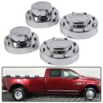 Fit For 2011-2018 Dodge Ram 3500 1-Ton Dually Alcoa Alloy Wheel Center Caps Set