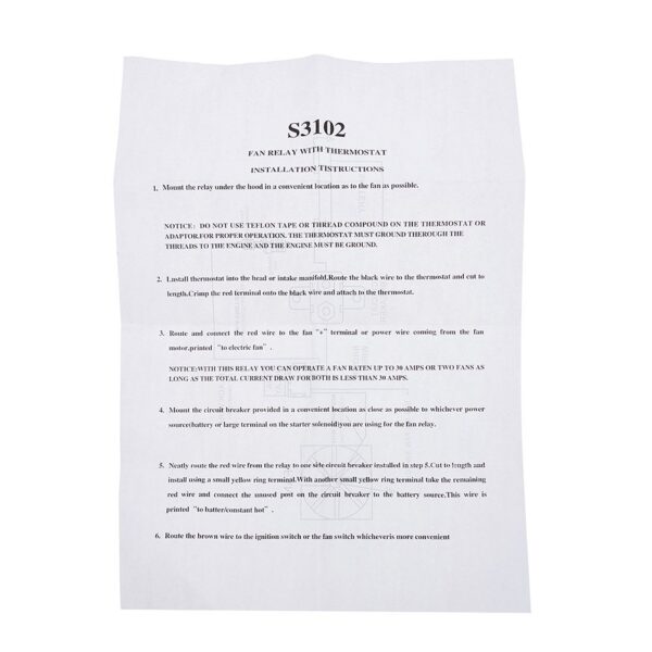 High 3500-CFM 16"Inch Electric Radiator Cooler Fan Thermostat Relay Switch Kits