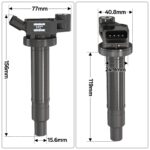6x Genuine Ignition Coil For Denso 673-1301 90919-02234 Highlander Avalon Toyota