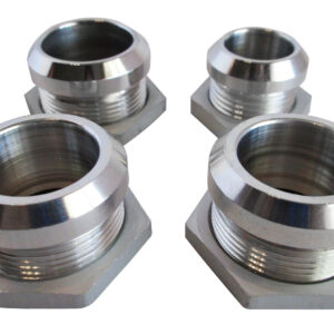 AC & Heater Through Firewall Hose Rings Set Kit #6 #10 & 5/8" Aluminum Polished