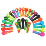 10PCS 3.4'' Mini Silicone Smoking Hand Pipe with Cap Lid Pocket Pipe& Metal Bowl