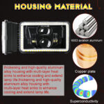 4x For Ford Mustang 1979-1986 DOT 4x6" Square LED Headlights Hi/Lo Beam With DRL